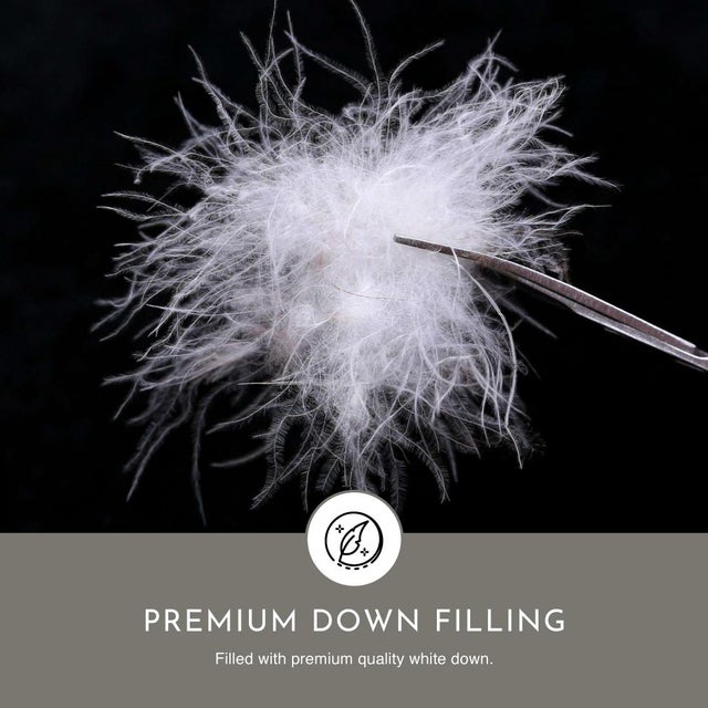 Not Yet Made - Made To Order Premium Firm White Duck Down Pillow with TENCELTM Lyocell Organic Cotton Shell, Queen For Sale - Image 5 of 6