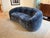 Modern Brand New Elegant Blue Sofa For Sale - Image 3 of 11