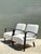 Mid-Century Modern Vintage MCM Black Wood Lounge Chairs - Pair For Sale - Image 3 of 13