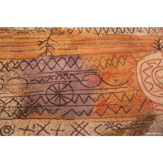 Nazmiyal Collection Vintage "Florentinische Villenviertel" Art Rug by Paul Klee for Ege For Sale In New York - Image 6 of 10