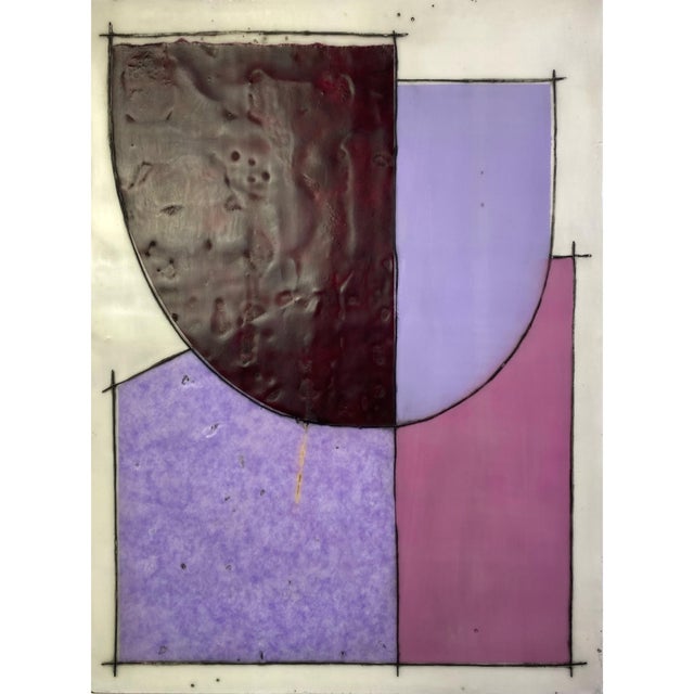 Original Encaustic Mixed Media Installation by Gina Cochran - 9 Panels "Enjoy the Show" For Sale - Image 6 of 11