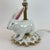 Metal Late 20th Century MacKenzie-Childs Porcelain Bunny Rabbit Table Lamp With Beaded Fringe Shade For Sale - Image 7 of 7