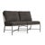Brown Jordan Venetian Armless Loveseat, Mica frame with Fusion Charcoal fabric For Sale - Image 12 of 12