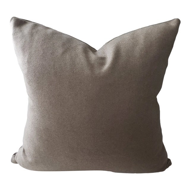 Holland & Sherry Bespoke Twill Musk Fabric Pillow Cover For Sale