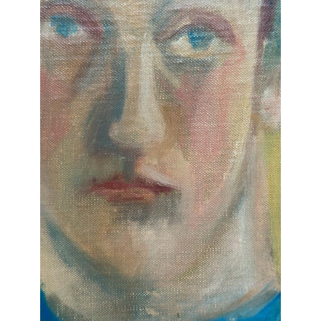 A‑S Nilsson, Portrait, 1950s, Oil Painting on Panel, Framed For Sale - Image 13 of 18