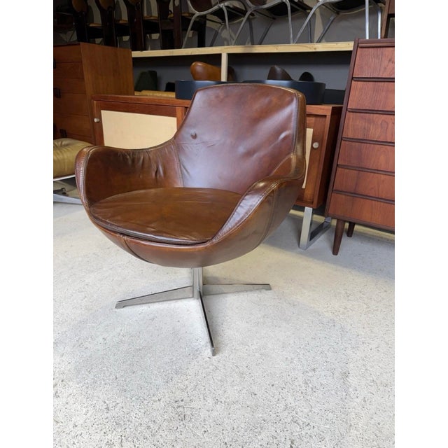 Mid-Century Modern Spanish Swivel Lounge Chair by Grassoler Rosetta, 1970s For Sale - Image 4 of 18