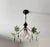 Vintage Murano Style Chandelier – Rare Pink & Green Art Glass For Sale - Image 10 of 13