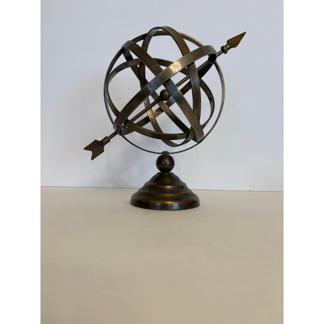 This type of heavy metal armillary sphere was used back in the 200 B.C. time period for astronomical readings. It is now...