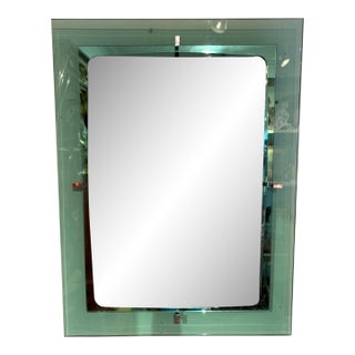 Italian Modern Fontana Arte Inspired Mirror For Sale