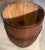 Wood Whale Oil Barrel Table Nantucket Whaling Co Oak With Glass Top Farmhouse Primitive For Sale - Image 7 of 7