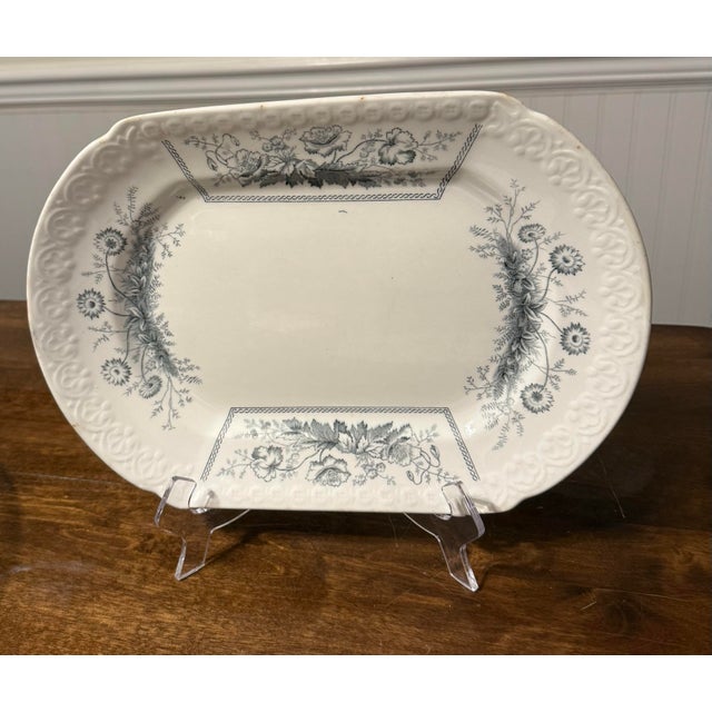 Late 19th Century Johnson Bros. England “Sylvan” Platter For Sale - Image 5 of 12