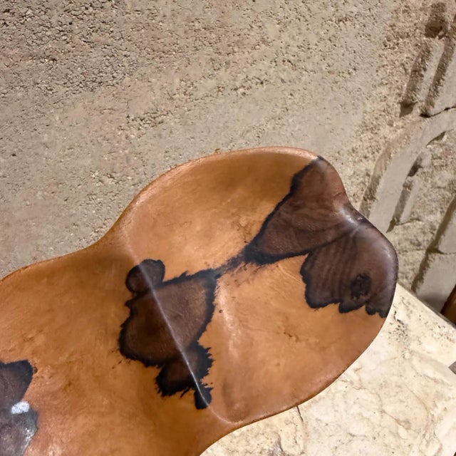 Modern Handcarved Wood Bowl by M Everett Belize 2013 Modern For Sale - Image 3 of 9