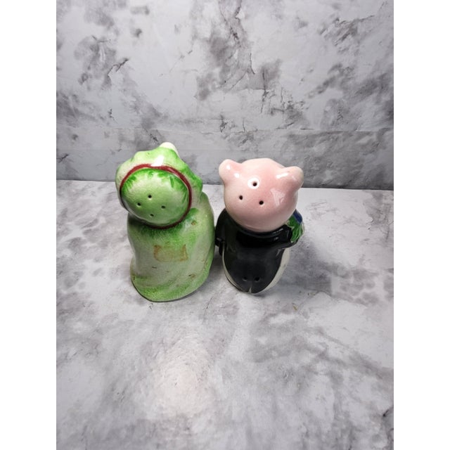1950s Vintage Py Japan Pig Couple Salt Pepper Shakers For Sale In San Francisco - Image 6 of 13