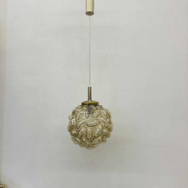 Mid-Century Modern Glass Bubble Hanging Lamp by Helena Tynell, 1970s For Sale - Image 3 of 11