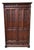 Antique Neo-Gothic Wardrobe with Linen Compartments, 1880 For Sale
