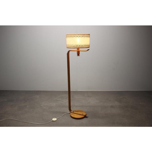 Mid-Century Scandinavian Wooden Floor Lamp, 1970s For Sale - Image 11 of 14