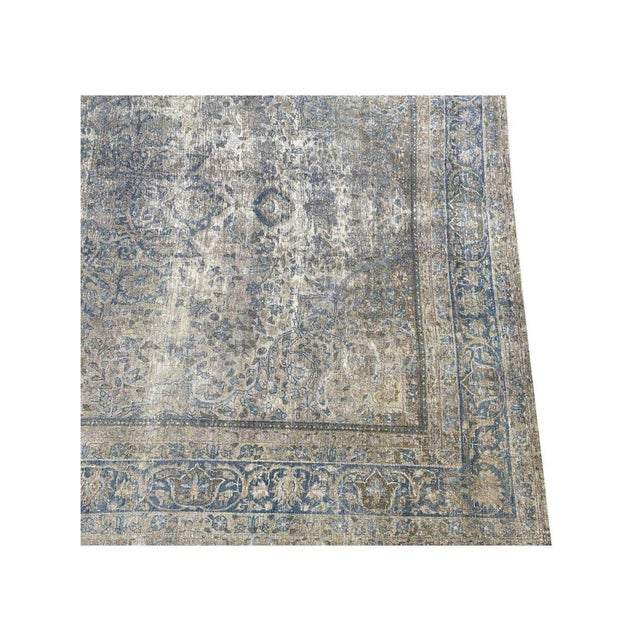 Textile 7x10 Antique Persian Kerman Area Rug - 106439 For Sale - Image 7 of 10