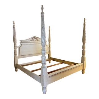 20th Century Bernhardt Four Post King Bed For Sale