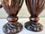 Vintage 1960s Pair of Spanish Hand Carved Dark Wood Pitcher Vases- A Pair For Sale - Image 9 of 12
