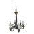 Antique French Bronze Neoclassic Chandelier For Sale
