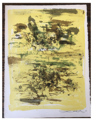 Zao Wou Ki, Temptation of the West, 1962, Original Lithograph