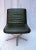 Black Leather Swivel Chair For Sale - Image 6 of 7