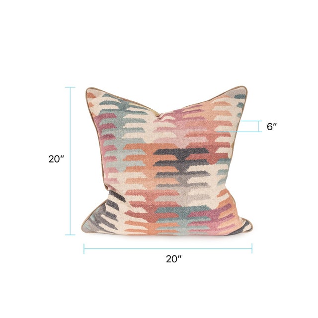 Kenneth Ludwig Chicago Navajo Multi 20x20 Down Filled Pillow For Sale - Image 4 of 6