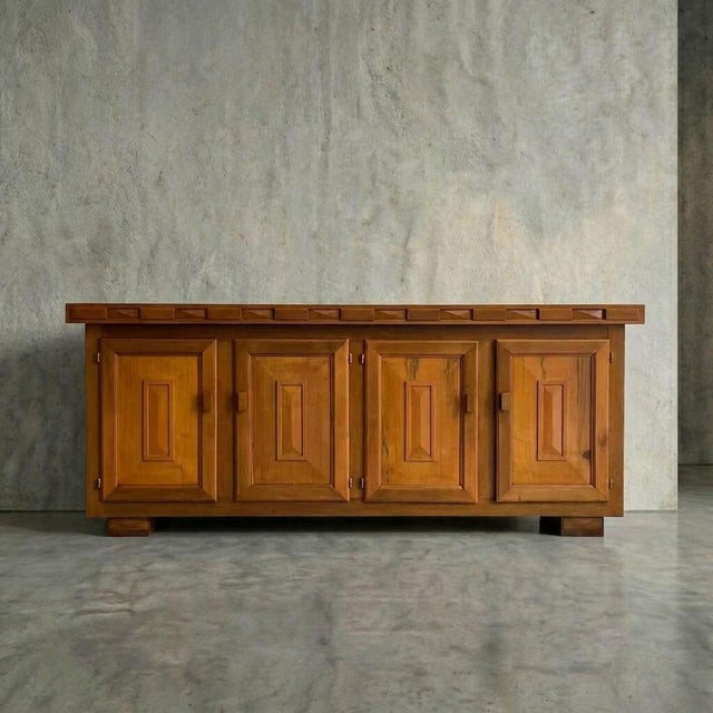 Spanish Pine Sideboard, 1960s For Sale - Image 4 of 11