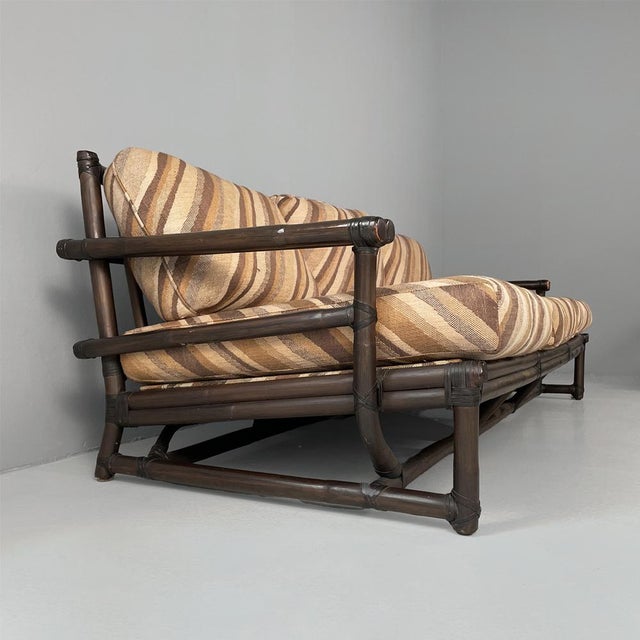 American Modern Sofa by Lyda Levi for McGuire Company, 1970s For Sale - Image 9 of 15