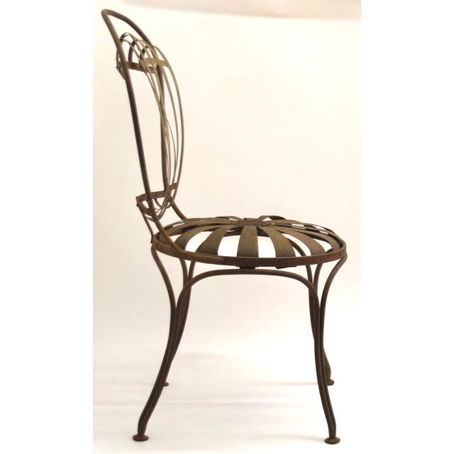 1920s Cast Steel Chairs by Francois Carre, Paris, France, 19th Century, Set of 2 For Sale - Image 5 of 18