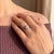 1930s 1930's 18 Karat White Gold Mounting With a 1.2 Carat Modern Diamond Ring For Sale - Image 5 of 5