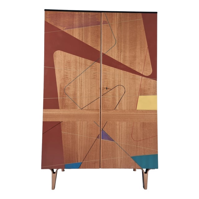 Vintage Wardrobe in Beech, 1970s For Sale