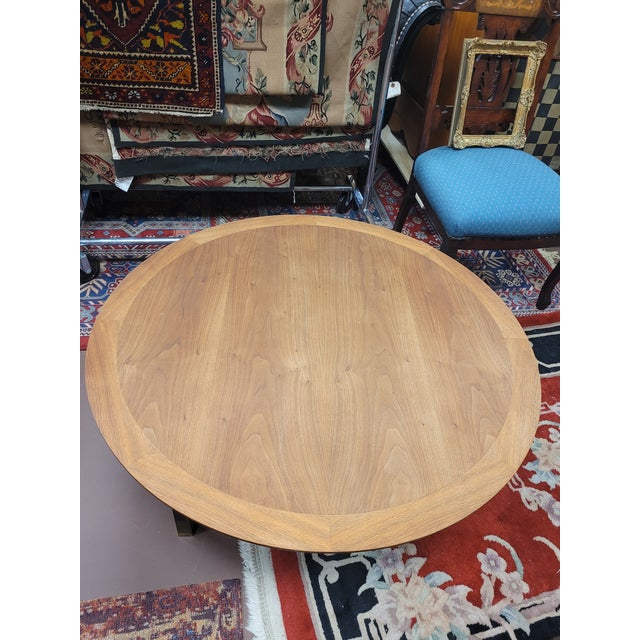 1960s Mid Century Modern Walnut Coffee Table For Sale - Image 9 of 10