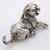 Italian Vintage Italian Handmade Genuine Silver Cub Lion Detailed Figurine Miniature For Sale - Image 3 of 11