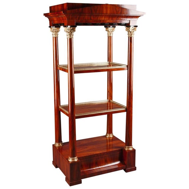 Biedermeier Style Etagere Shelves For Sale - Image 11 of 11