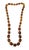 Mid 20th Century Mid-Century Modern Amber Resin Knotted Beaded Necklace For Sale - Image 5 of 5