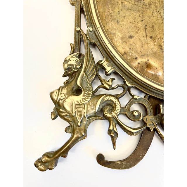 Antique Brass Standing Picture Frame For Sale - Image 11 of 13