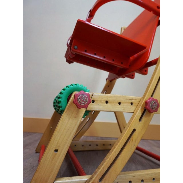 Lime Top Banana Child Multfunctional High Chair Zauberstuhl by Benno Zimmermann, 1987 For Sale - Image 8 of 17