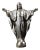Art Deco Statuette of the Sacred Heart of Jesus Christ in Spelter, 1920s-1940s For Sale