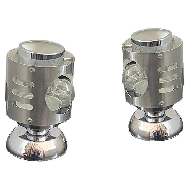 Space Age Table Lamps, 1970s, Set of 2 For Sale