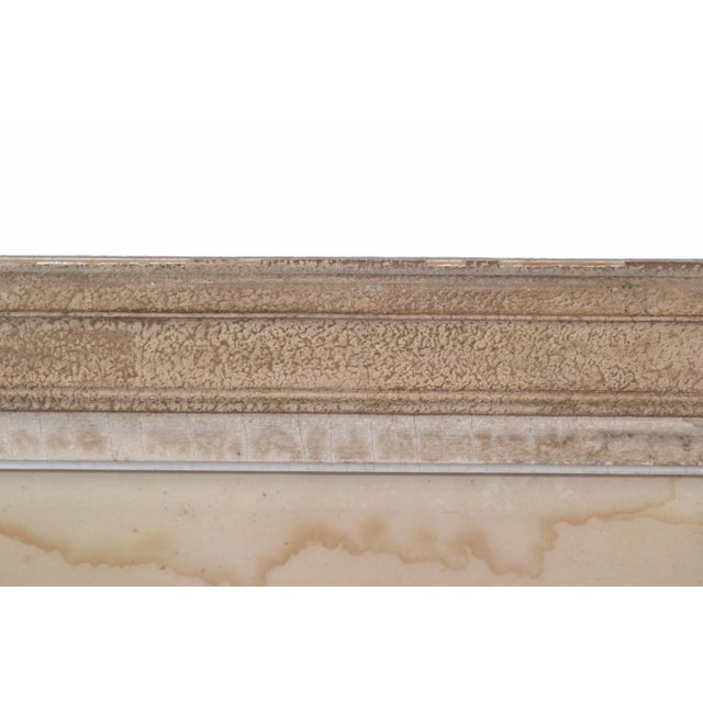 Signed by Artist French Midcentury Framed Glass Oil Painting Resting Nude Woman For Sale - Image 9 of 13