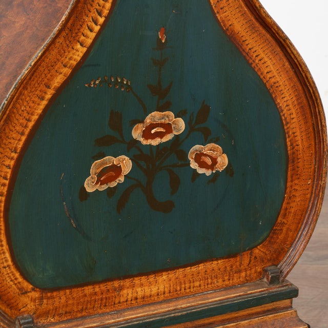 19th Century Hand Painted Swedish Mora Grandfather Clock For Sale - Image 10 of 14