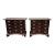 Pair of 41" Tall Chippendale Style Serpentine Front Bachelor's Chests For Sale