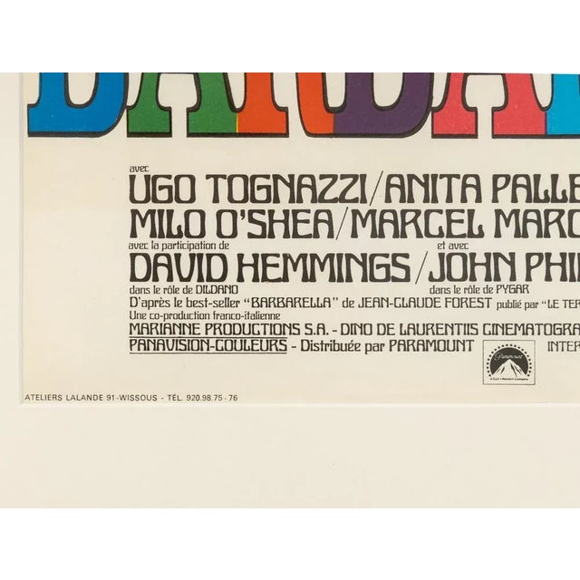 Barbarella Poster with Jane Fonda For Sale - Image 10 of 14