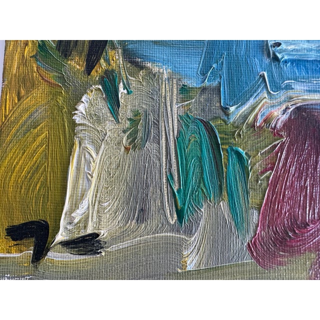 2018 Oil Abstract Expressionist Jose Trujillo Riverbed, Framed For Sale - Image 4 of 8