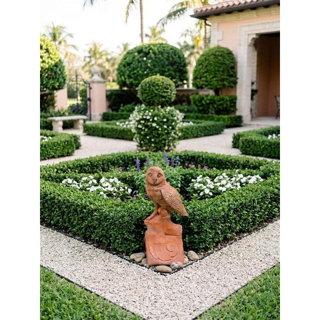 Vintage Terracotta Owl Roof Finial / Architectural Salvage For Sale - Image 9 of 12