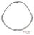 18k 750 Solid White Gold Natural Diamond Buguatte Tennis Necklace For Sale