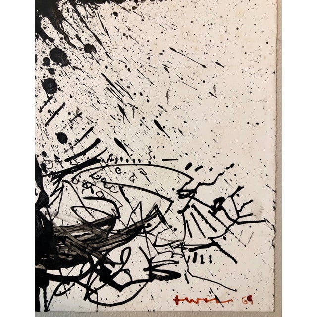 Paper John Levee, Abstract Expressionist Drawing, 1969 For Sale - Image 7 of 11