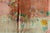 1920s Scenic Coral Antique Chinese Art Deco Bird Knotted Wool Carpet Rug For Sale - Image 10 of 11