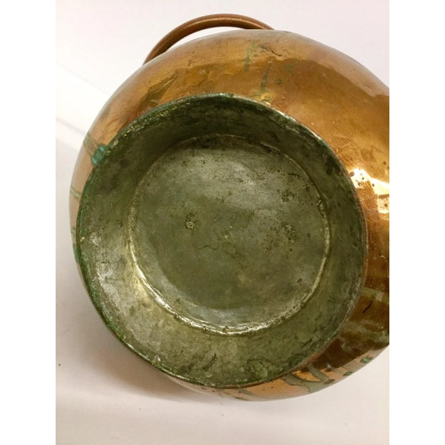 French Copper Brass Silver Pot For Sale - Image 10 of 11